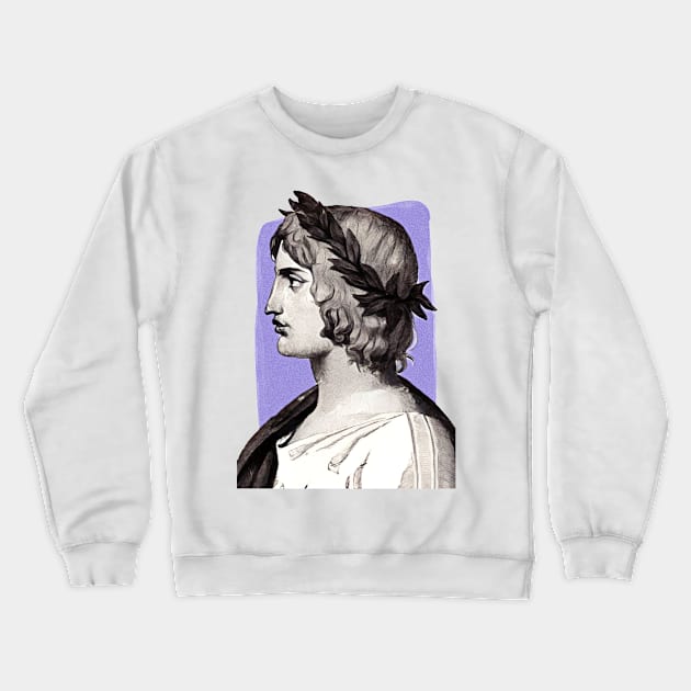 Roman Poet Virgil illustration Crewneck Sweatshirt by Litstoy 